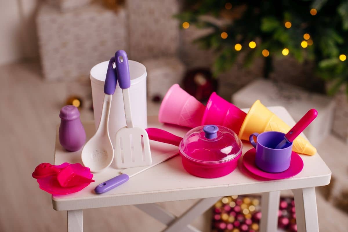 29-teiliges Kinderküchen Set - Holz & Silikon Spielzeug Ab 3 Jahre