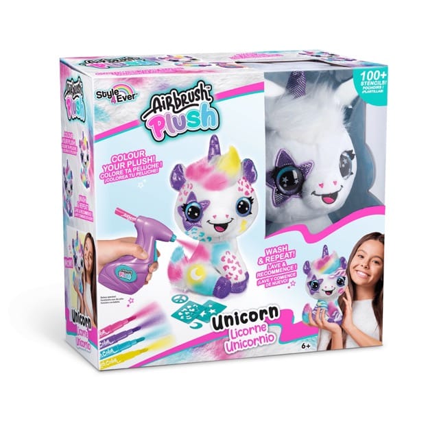 Airbrush Plush Einhorn