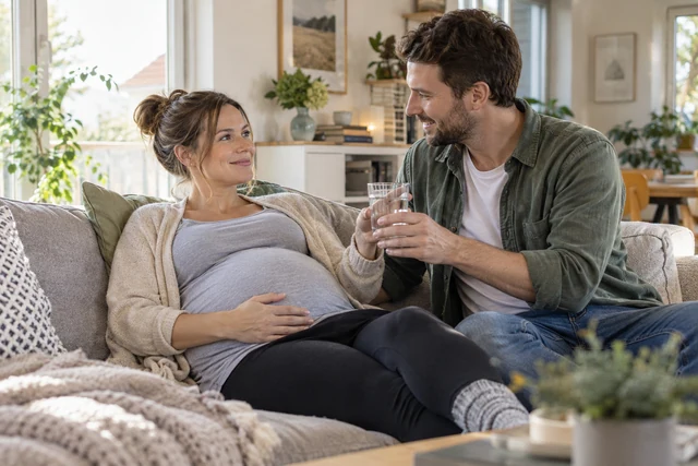 Symbolbild: Gemeinsame Vorbereitung auf die erste Babyzeit