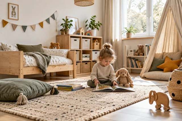 Symbolbild: Ein funktionales Kinderzimmer mit Leseecke