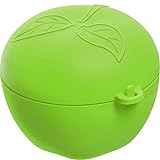 Rotho Fun Apfelbox, Kunststoff (PP) BPA-frei, grün, 0,55l (12,4 x 11,0 x 9,5 cm)