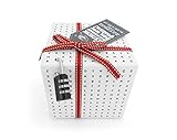 SURPRISA Rätselbox | Geldgeschenke Verpackung, Gutscheine zum Geburtstag oder Weihnachten | kleine Geschenkbox Worträtsel, weiß