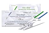 One+Step Kombipaket 30 x Ovulationstest und 5 x Schwangerschaftstest - Fruchtbarkeitstest für Frauen - Ovulationstest für Eisprung