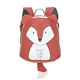 LÄSSIG Kleiner Kinderrucksack für Kita Kindertasche Krippenrucksack mit Brustgurt, 20 x 9.5 x 24 cm, 3,5 L/Tiny Backpack Fox