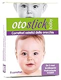Otostick Baby ästhetische Korrektoren für abstehende Ohren, 8 Korrektoren + 1 Mütze, ab 3 Monaten