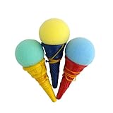 Schnooridoo 12 x Eistüte mit Ball 10 cm - Fangbecher Fangspiel Mitgebsel Kindergeburtstag Give Away Tombola