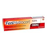 FeniHydrocort Creme 0,5 %, Hydrocortison 5 mg/g, 3-fach wirksam bei Hautentzündungen: Lindert Juckreiz, vermindert Schwellungen, reduziert Rötungen, 15 g