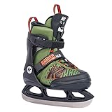 K2 Skates Jungen Raider Ice Schlittschuhe, Green-orange, M (EU: 32-37 — UK: 13c-4 — MP: 19-23)