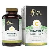 Natürlicher Vitamin C Komplex - 240 Kapseln - Acerola-Extrakt & Hagebutten-Extrakt mit 400 mg Vitamin C pro Tagesportion - 4 Monatsvorrat - Hochdosiert - Laborgeprüft - Vegan
