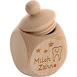 Spruchreif · Milchzahndose aus Holz mit Schraubdeckel und Gravur · Kinder Zahndose für Milchzähne zur Aufbewahrung 🦷 perfekt als kleines Geschenk · Zahnfee 🧚🏼