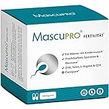 MascuPRO® Fertilität Mann | vegan | Fruchtbarkeit + Spermienproduktion | 180 Kapseln | Zink, Selen, L-Carnitin, L- Arginin | Kinderwunsch Tabletten