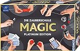 KOSMOS 697082 Die Zauberschule MAGIC Platinum Edition, 180 ZauberTricks, viele magische ZauberUtensilien, Zauberkasten für Kinder ab 8 Jahre, bebilderte Anleitung, OnlineErklärVideos. für alle Level