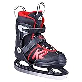 K2 Skates Jungen Schlittschuhe Joker Ice — black - red — EU: 35 - 40 (UK: 3 - 7 / US: 4 - 8) — 25D0303