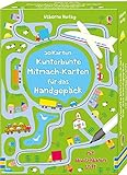 50 Karten: Kunterbunte Mitmach-Karten für das Handgepäck: mit abwischbarem Stift (50-Karten-Reihe)