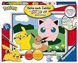 Ravensburger Malen nach Zahlen 20298 - Pokémon Abenteuer - Kinder ab 7 Jahren