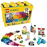 LEGO 10698 Classic Große Bausteine-Box, Spielzeugaufbewahrung, lustige, Bunte Spielzeug-Bausteine, Geschenkidee für Kinder