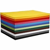 artdee® Tonpapier bunt in 12 verschiedenen Farben 180 g/m² – Bastelpapier Set (120 Blatt gemischt in DIN A2) – Buntes Papier zum Basteln – Bastelpapier bunt für Kinder und Erwachsene