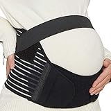 Neotech Care - Bauchgurt für die Schwangerschaft - stützt Taille, Rücken & Bauch - Schwangerschaftsgurt (Schwarz, M)