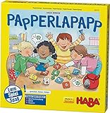 302372 - Papperlapapp, Lernspielsammlung mit 6 Spielen für Kinder ab 3 Jahren, Lernspiele zur Förderung der Sprachentwicklung, beliebter Haba-Klassiker