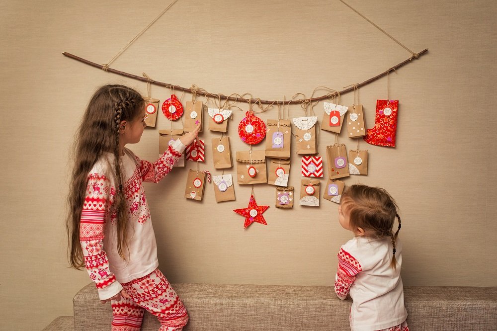 Adventskalender zum selbst Befüllen Weihnachtskalender Jungen Mädchen Kinder diy 