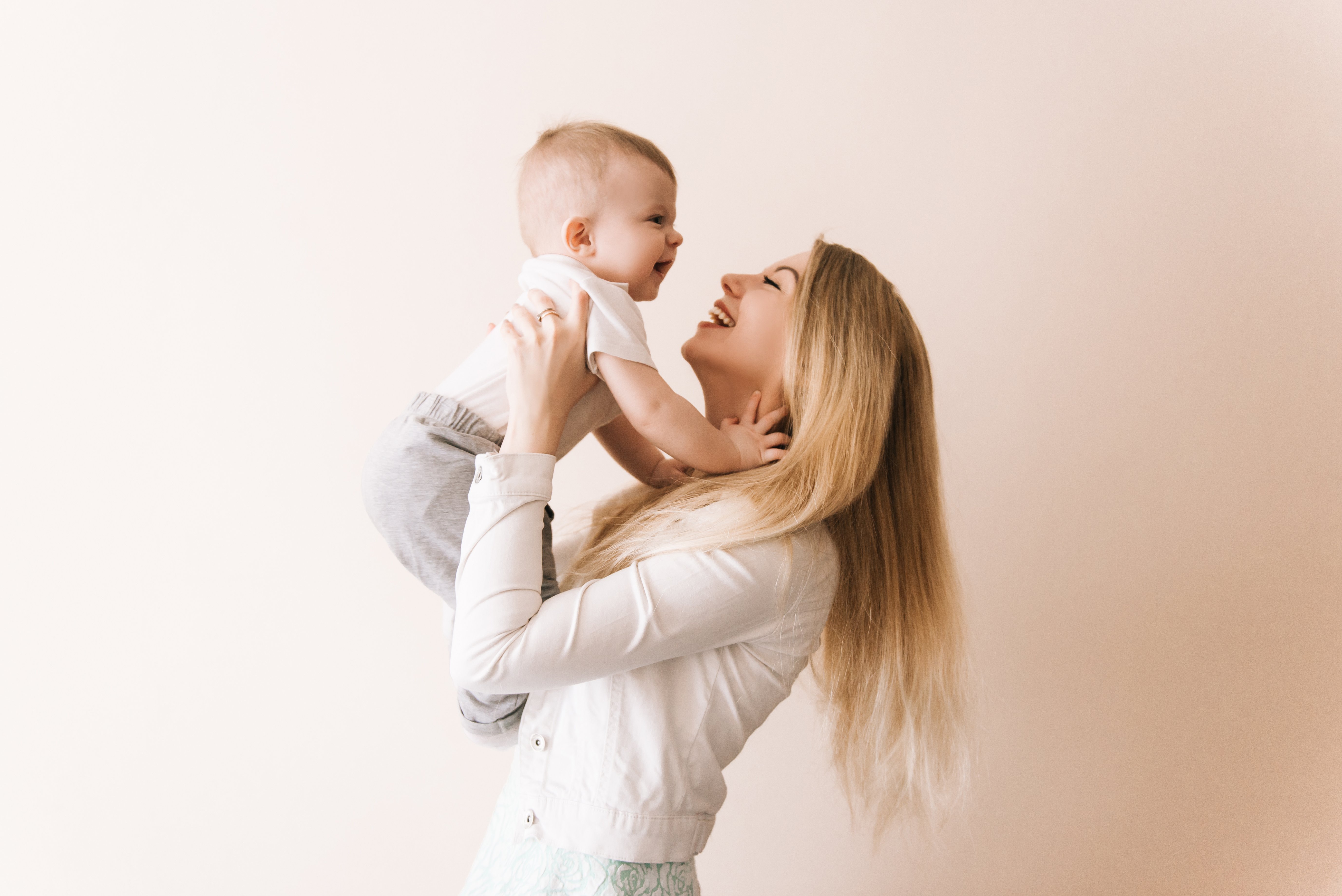 Frau mit Baby