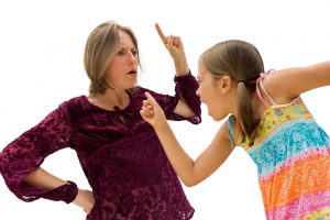 Konflikt zwischen Eltern und Kind