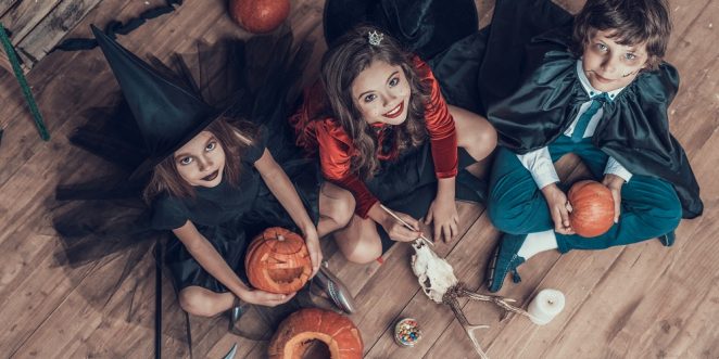1 Satz Kostüm kreative schreckliche Polyester-Halloween-Kleidung für Kinder Kind
