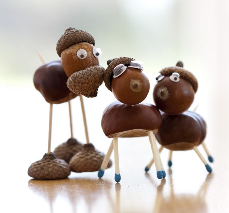 Basteln mit Kastanien: Die besten Bastelideen für Kleinkinder