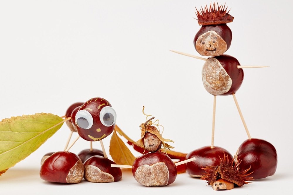 Basteln mit Kastanien: Die besten Bastelideen für Kleinkinder