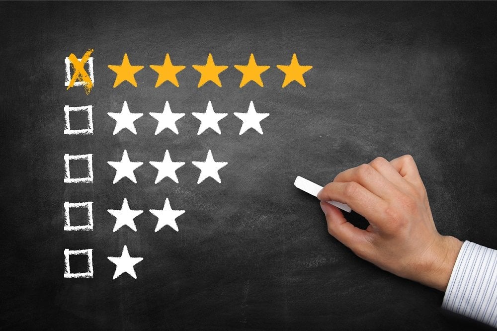 5 Sterne Bewertung