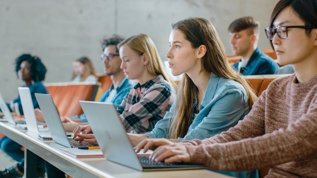 Vorlesung mit Studenten